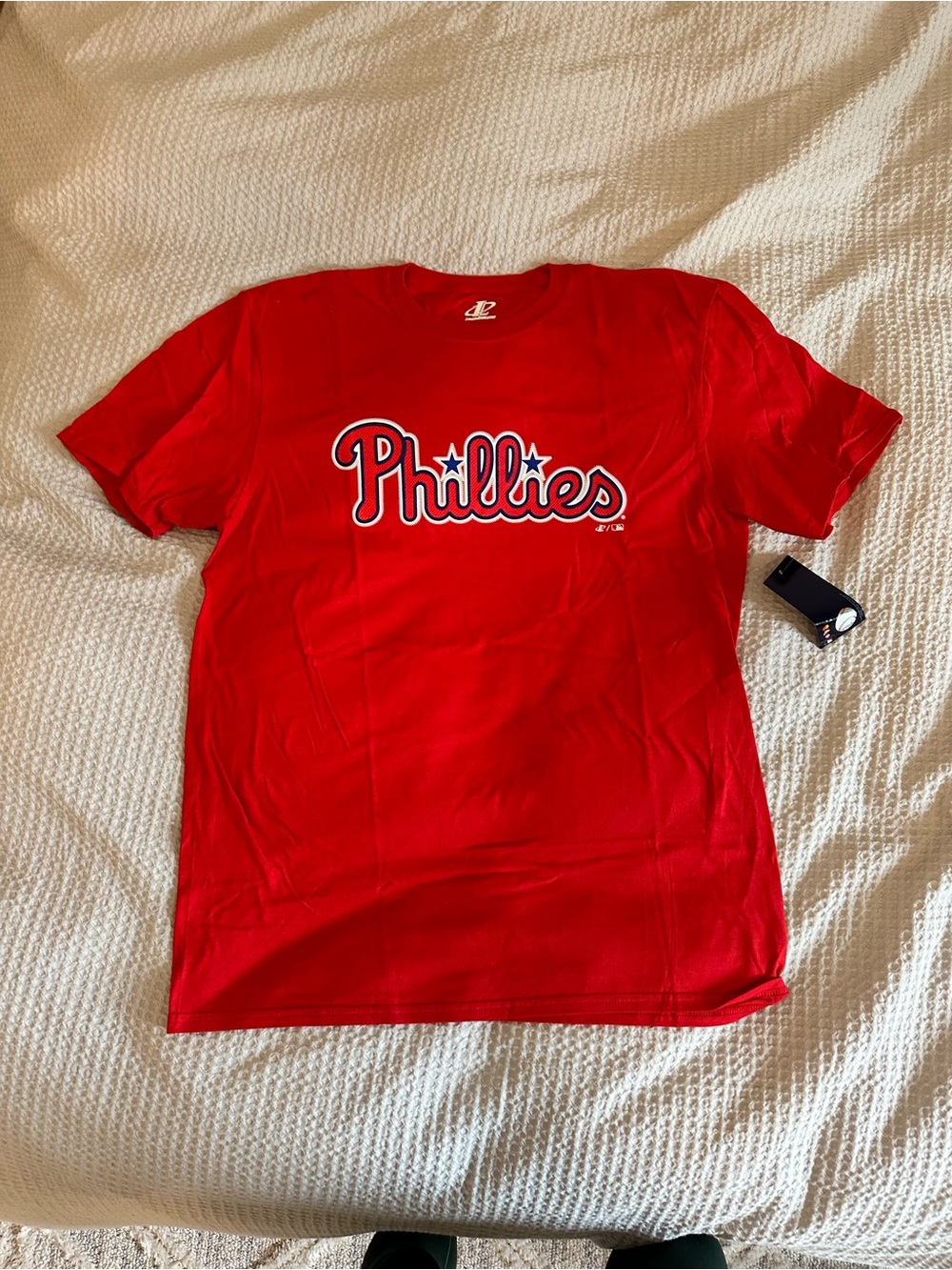 Phillies Red Script Logo Tee